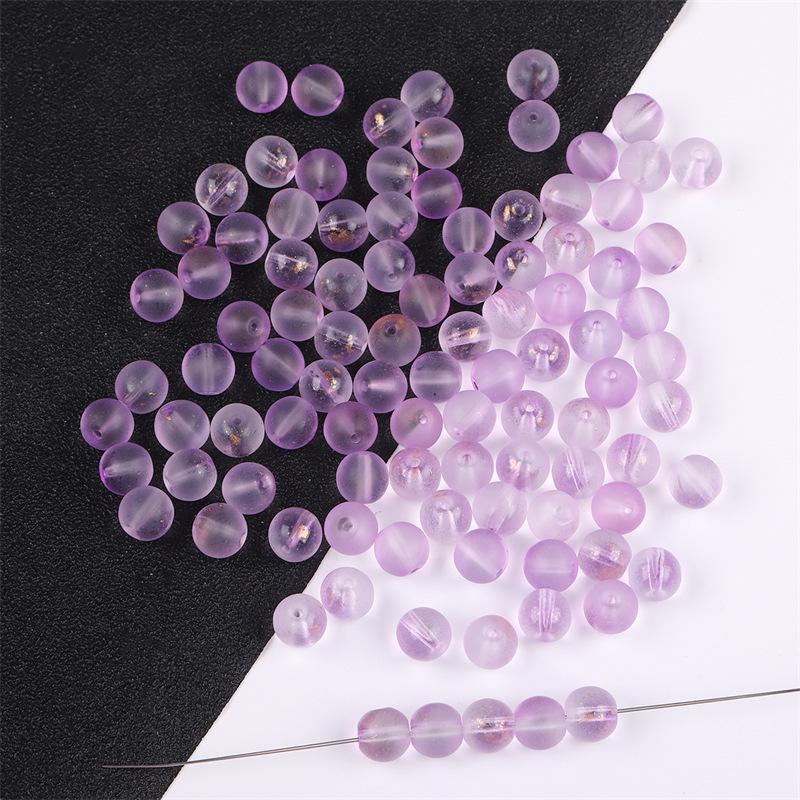 Аксессуары для украшений своими руками: 50 матовых стеклянных бусин с золотым порошком для ожерелий, браслетов, сережек