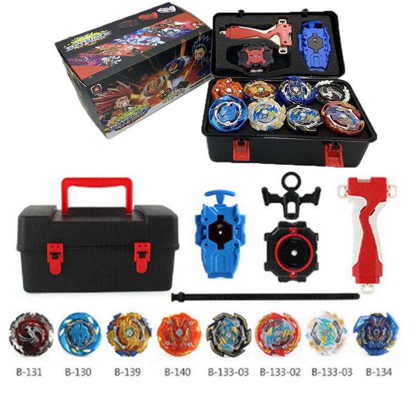 X 8 Beyblade Burst Portable Storage Box W Lr Launcher Grip Set Starter Top Gyro