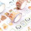 100 листов мультфильм граффити маленькие животные декоративная лента креативный ручной счет коллаж материал наклейки рулон школьные канцелярские принадлежности