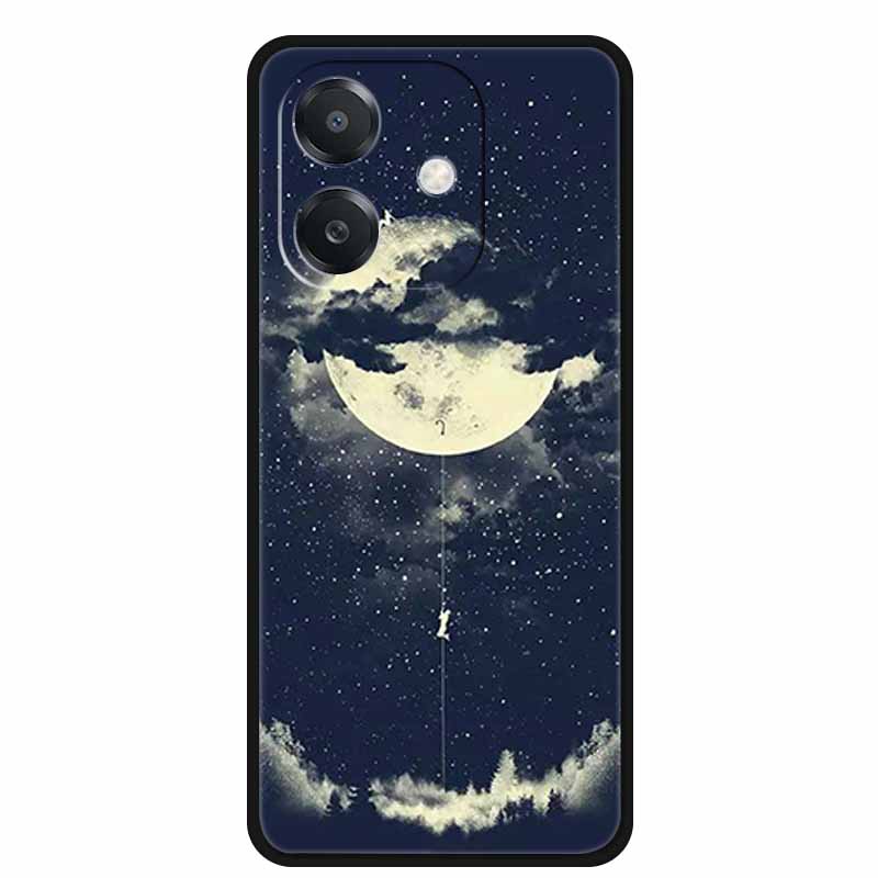 For OPPO A20 Case A 20 Phone Cover Lion Wolf Black Silicone Soft Back Cover Case For OPPO A40 A40m A60 5G Case A 40 A 60 Coque