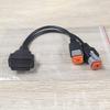 Кабель для диагностики мотоциклов, 2 в 1, интерфейсы OBD для считывания данных, простое подключение и работа для разъема 6+4 контакта, профессиональное использование