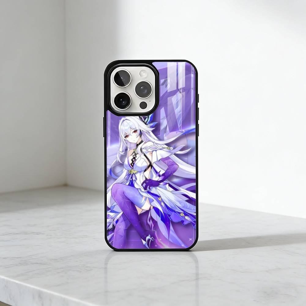 Чехол для телефона G-Genshin S-Skirk-k Для iPhone 17, 16, 15, 14, 13 Plus, Pro Max Магнитный Для беспроводной зарядки Magsafe