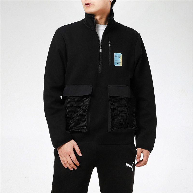 Puma Куртки Мужские Черные Стойка Умеренные Рабочая одежда 531449-01