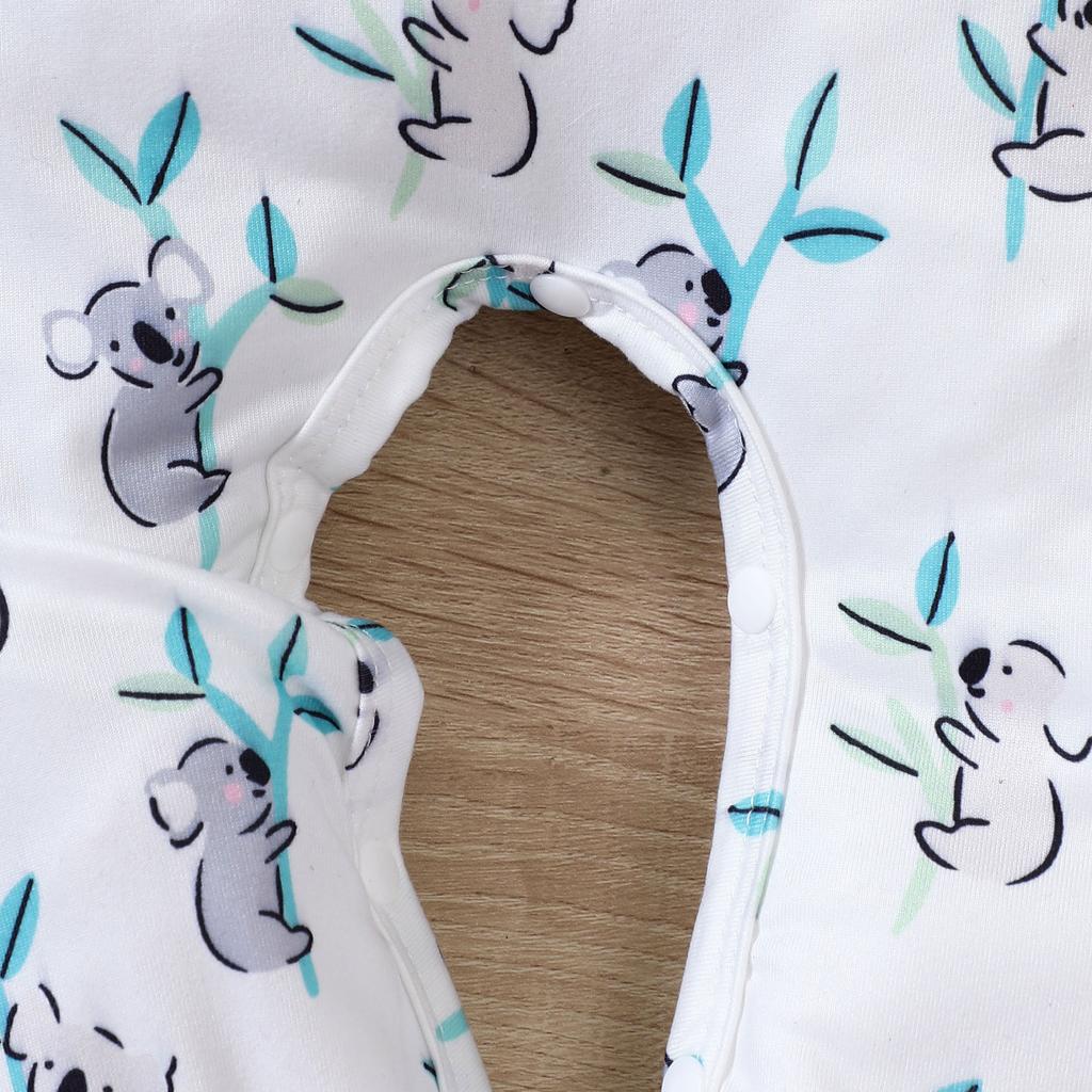 Baby Rompers Baby Clothes Spring Fall Cartoon Animal Koala Long Sleeve Single Breasted Baby Jumpsuits Soft Baby Playsuits 0-18M