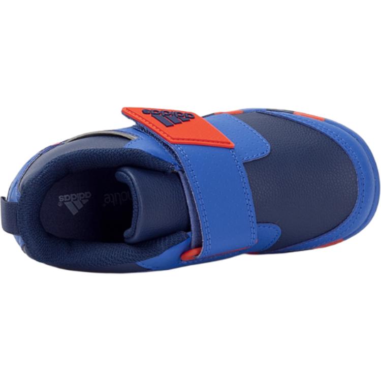 Adidas Fortaplay Ac Модная обувь из искусственной кожи, Нескользящая, Износостойкая, Низкий верх, Обувь для ходьбы, Детская обувь, Синий BA9557