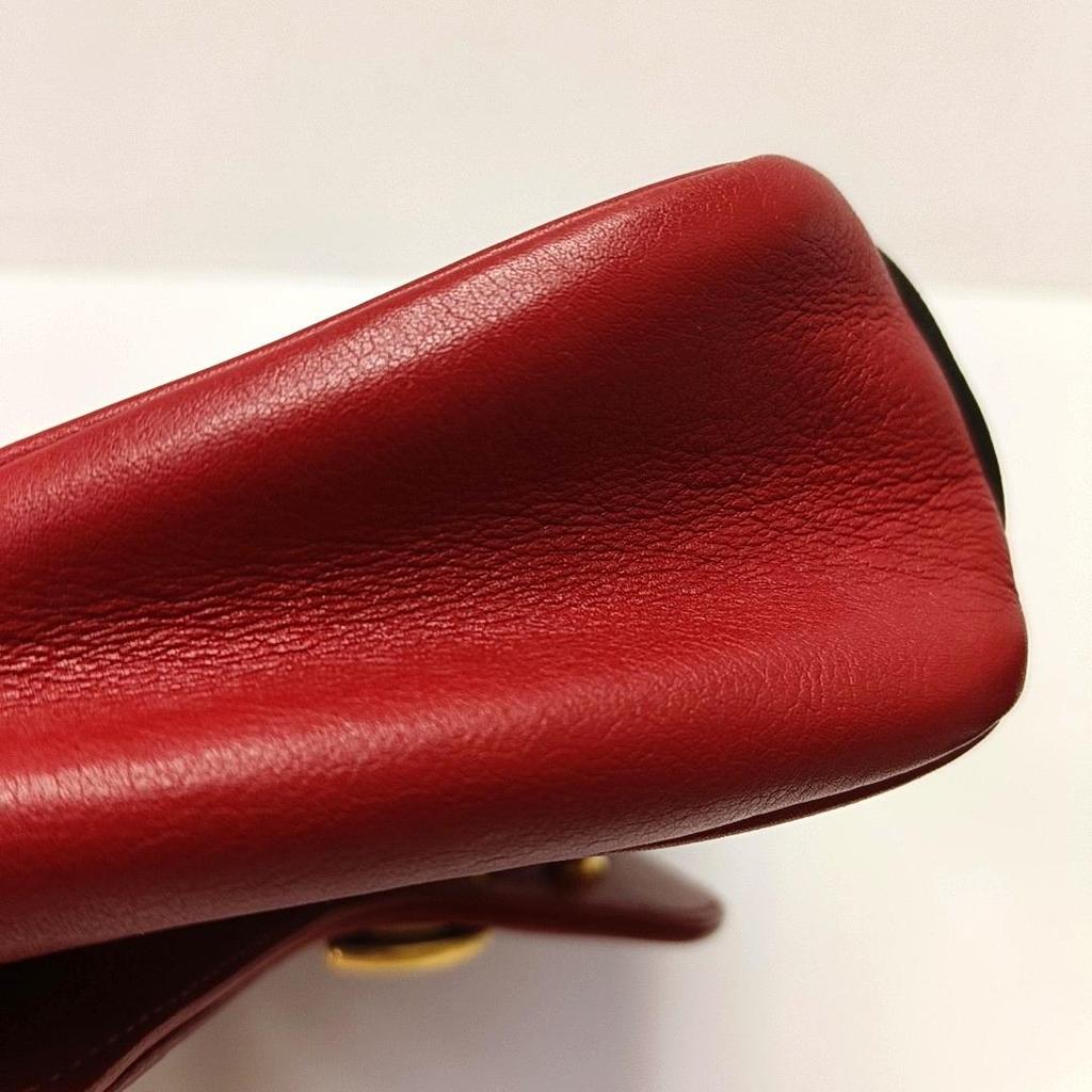 [Pre-Owned] Gucci GG Marmont Small Matelassé Shoulder Bag 'Red' - Good #1U6QK3Y
