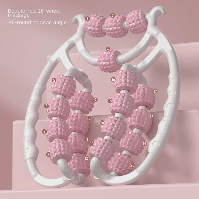 20-Wheel Double-Row Leg Clamp for Thigh Kegel and Leg Slimming Exercise