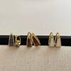 1 Pair Minimalist Geometric Small Circle Earrings, Women's Daily Versatile Party Luxury Fashion Earrings