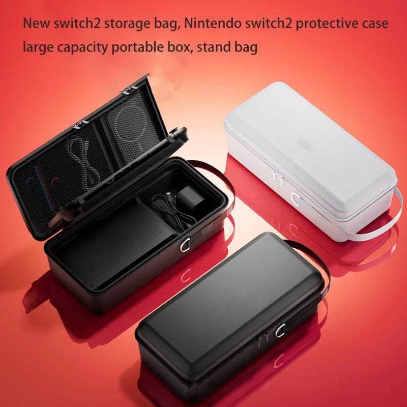 Новое для Switch 2 Сумка для хранения с защитным чехлом для OLED, Портативная сумка-подставка с жестким корпусом большой емкости