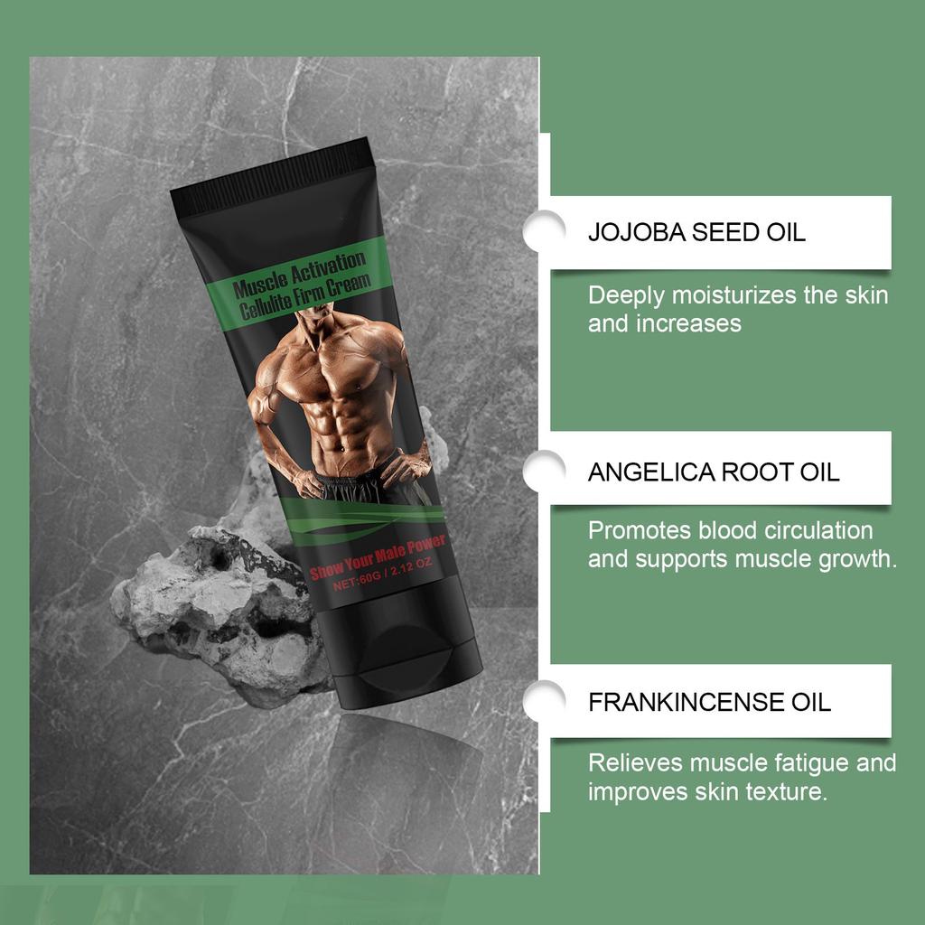 Крем для ухода за мышцами, линии для мужских фитнес-упражнений, подтяжка мышц, моделирующий массажный уход за телом