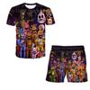 Футболка с рисунком «Ночи с Фредди» для мальчиков и девочек, комплекты одежды для детей от 1 до 14 лет, детские топы + супер крутой костюм с короткими штанами, детская одежда