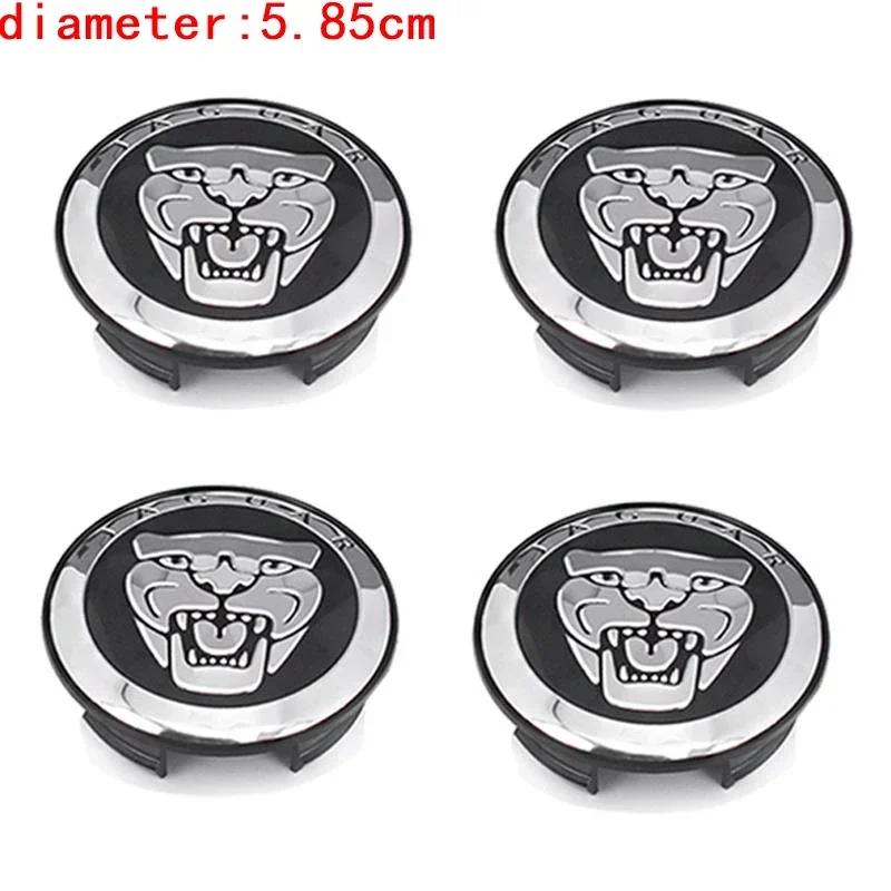 4Pcs Car Wheel Center Hub Caps Badge Rim Center Caps Jaguar S-Type F-PACE F-Type XF XJ-S XJ-6 X-Type XK8 XK XFR Accessories JLL50