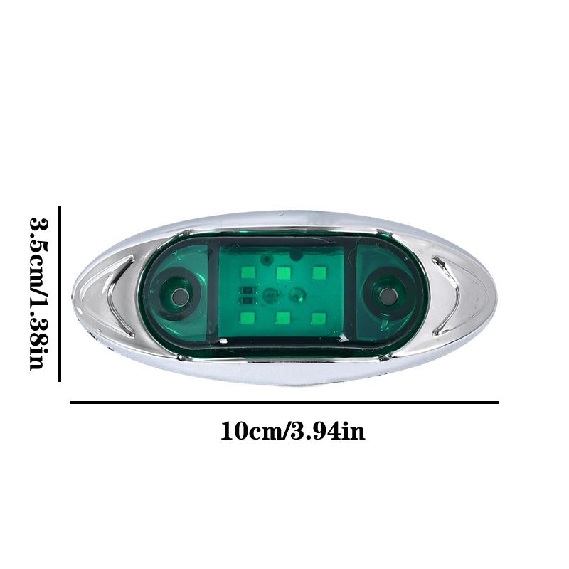 1 шт. 12 В 24 В авто 6 светодиодных сигнальных фонарей боковые габаритные огни прицепа грузовика сигнальная лампа многофункциональная водонепроницаемая ширина света