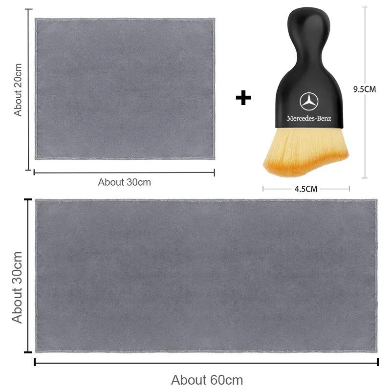 Car Cleaning Soft Brush Car Wash Towel Microfiber Cleaning Rag Cloth For Mercedes Benz AMG A C E R class CLA GLA W204 W210 W124