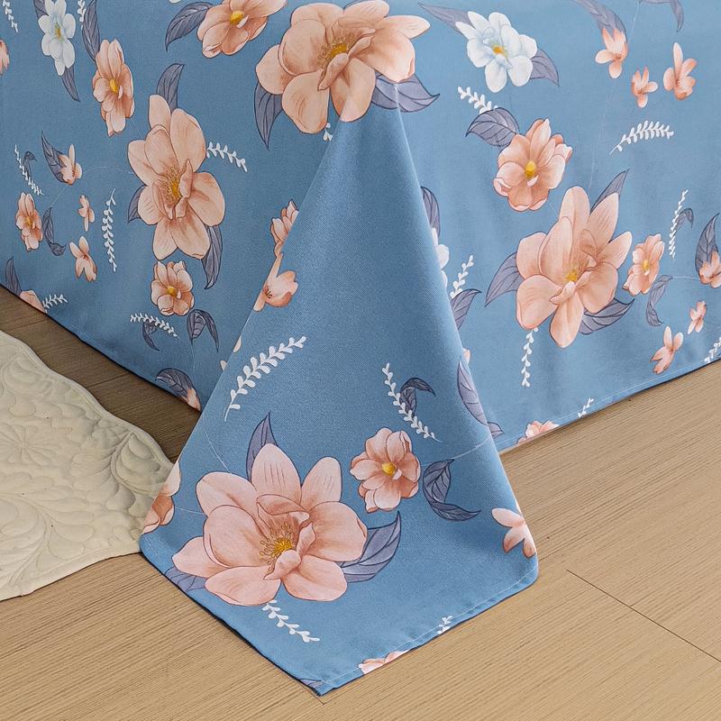 1 шт., плоская простыня большого размера 350*230 см, мягкая простыня с цветочным принтом, толстая простыня, наволочка не входит в комплект