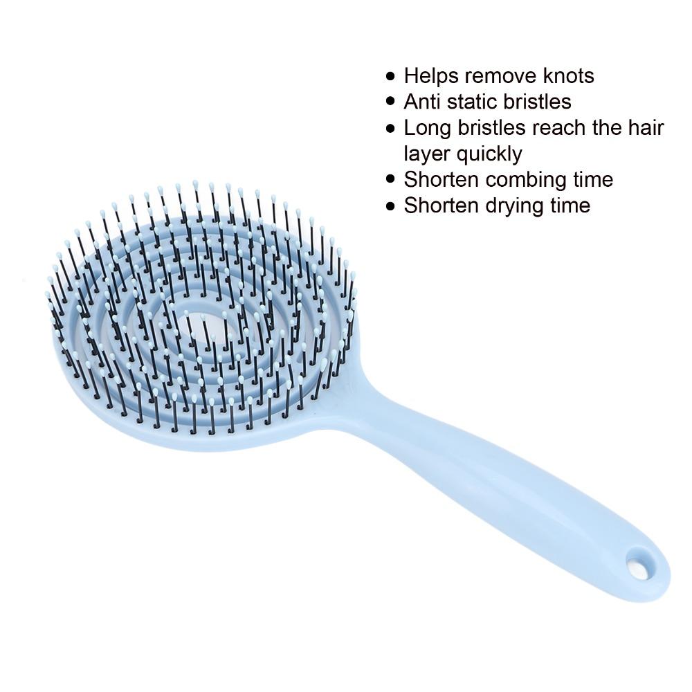 Vented Design Hair Detangling Brush Soft Round Hair Brush Salon Hair Comb For Women