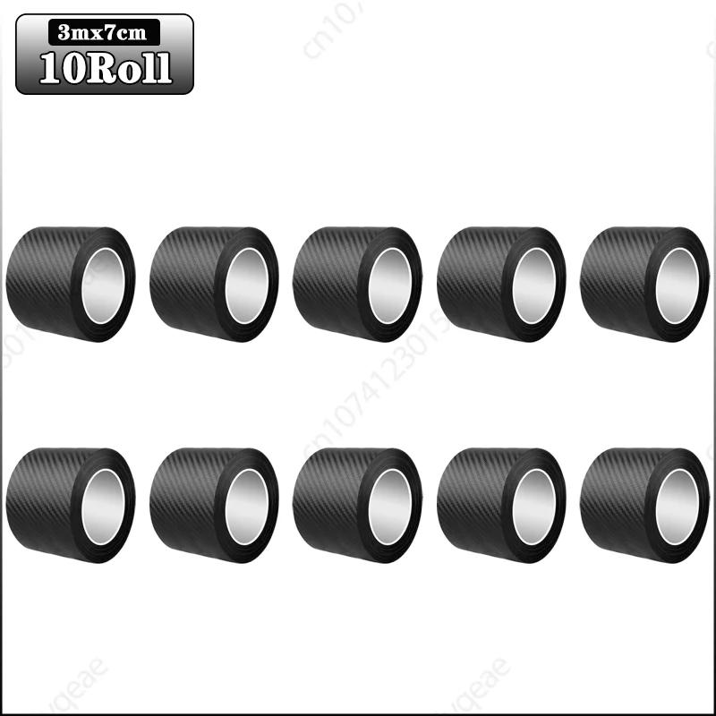 3м автомобильные 3D наклейки из углеродного волокна, защита порога от ступенек, багажника, бампера, бокового зеркала, антицарапающая лента, автомобильные наклейки