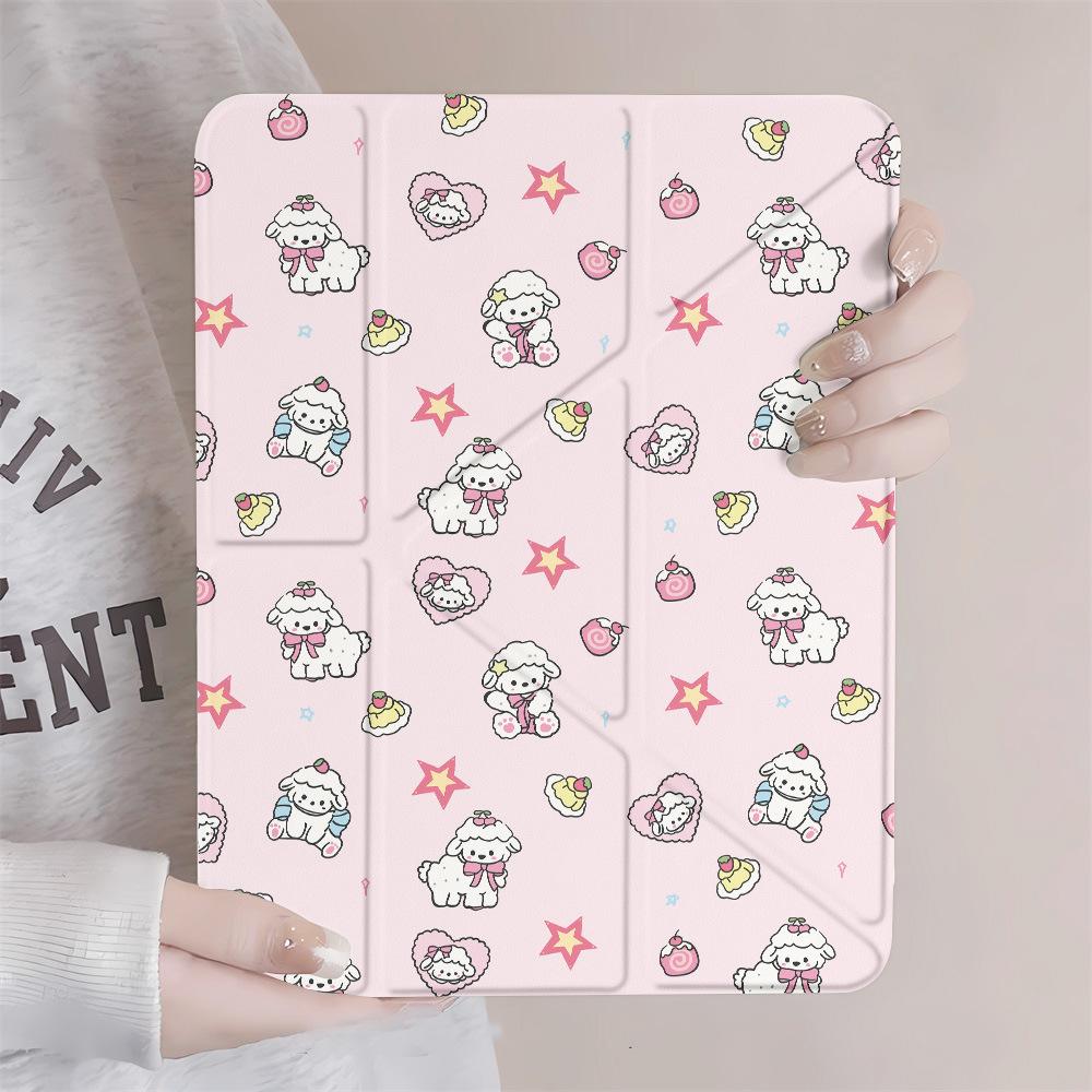Подходит для iPad Pro 11 дюймов Wind Lamb Складная наклейка Плоский защитный чехол Акриловый iPad Pro13 Полностью закрывающий