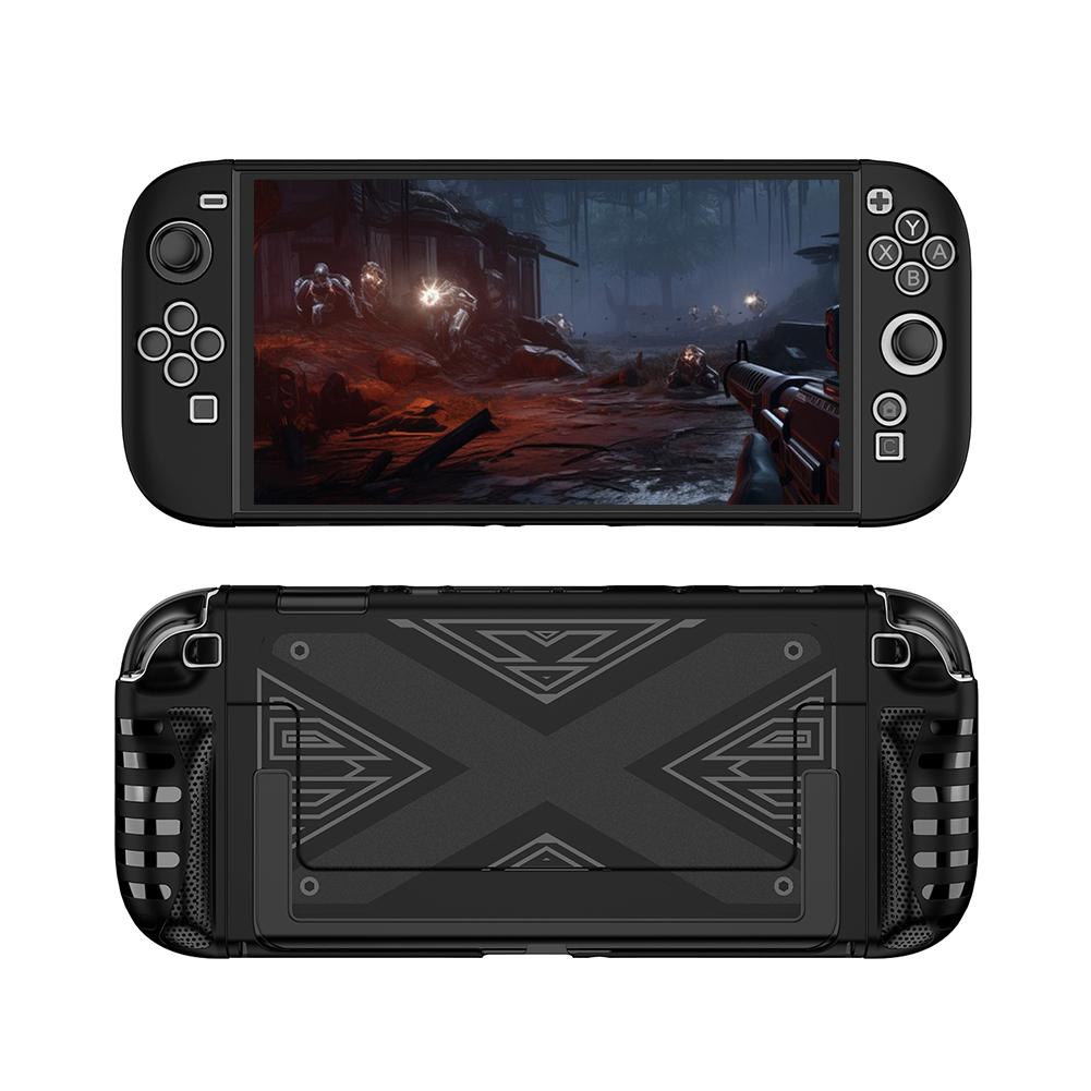 TPU Case for Nintendo for Switch 2 Console Ergonomic Handle Grip Cover Shockproof Protective Cover Anti-Scratch Skin Case Cover