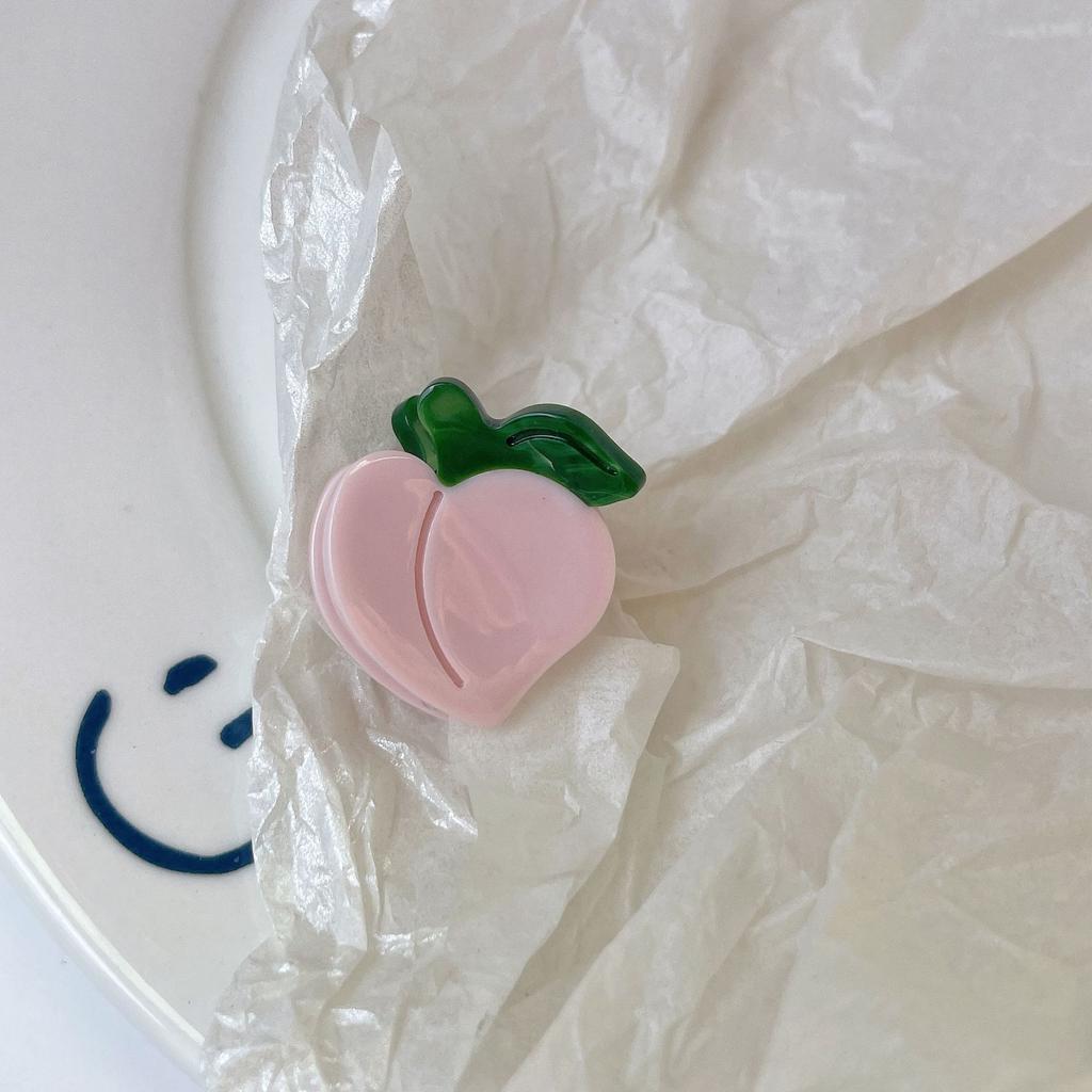 Мультяшный захват для фруктов Милая клубника лимон вишня Ацетатная заколка для волос Виноградная заколка для челки Заколка для собранных волос Верхняя заколка Аксессуар для волос