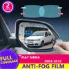 Для Fiat Siena 2004-2016 2014 2015 полное покрытие зеркала заднего вида HD пленка противотуманная непромокаемая наклейка на авто зеркало автомобильные аксессуары