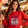 Día De Los Muertos Crewneck Hoody Day of the Dead Sugar Skull Design Sweatshirt La Catrina Mexican Halloween Women's Pullover