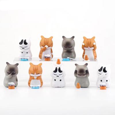Фигурки кошек Felimoa, Проблемные кошки, Мини-фигурки, Кошачьи предметы, Набор из 9 штук