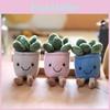 Cute Plush Succulent Potted Plant Hanging Toy With Keyring For Gift And Decor