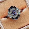 Кольцо Weiya White Sapphire Zircon Square Ring - европейская и американская мода на свадебные украшения