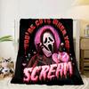 Ghostface Night Horror Blanket Flannel Blanket for bed, sofa, Camping, Hiking, Picnic Essentials, gift for family Fan gifts