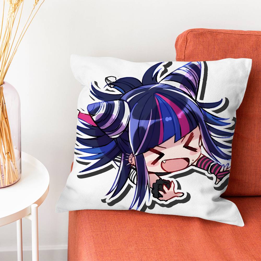 Ibuki Mioda DDanganronpaS Pillowcase Pillows for Sofa Cover Decoration Home Decor Items Luxury Pillow Covers Cushion Cushions