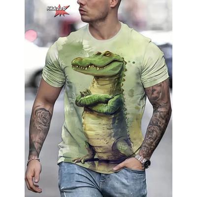 Летняя мужская винтажная футболка с 3D-принтом, смешная графическая, топы, футболки, мужская повседневная стильная одежда с коротким рукавом, модная уличная одежда