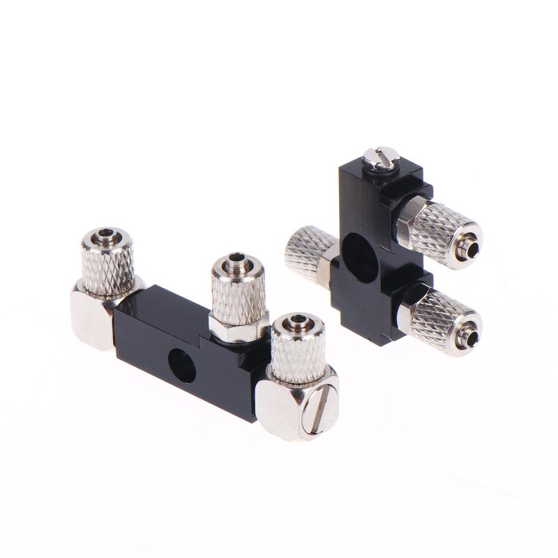 3 Channel Cnc Metal Connector For Hydraulic Cylinder Of 1/12 Rc Excavator Bulldozer Car Parts Accessories