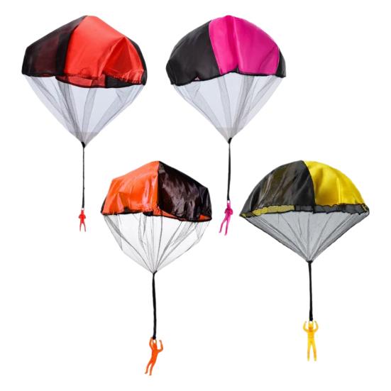 Игрушка-парашют с фигуркой солдатика, не запутывающийся детский парашют для игр на открытом воздухе, способствует развитию координации рук и глаз, легко бросать и ловить, игрушка-парашют