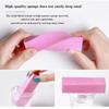 Розовые полирующие шлифовальные файлы, блокирующие педикюр, маникюр, губка для ухода за ногтями, инструменты для дизайна ногтей без вреда