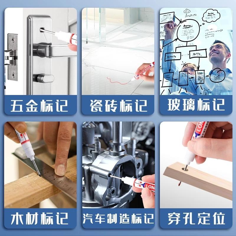 Новые маркеры с длинным наконечником для глубоких отверстий 20 мм, перфоратор для металла, водостойкий, для ванной комнаты, деревообработки, декора, многоцелевой