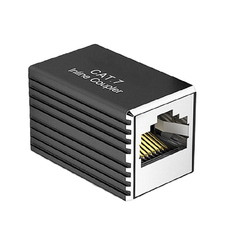 Durability Metal RJ45 Cable Coupler Ethernet Coupler Connectors Reduces Signal Interferences in Home or Office Environment