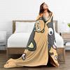 Cute Chococats Warm Soft Blanket Black Cat Students Plush Throw Blanket Street Trend Bedroom Flannel Bedspread Sofa Bed Cover