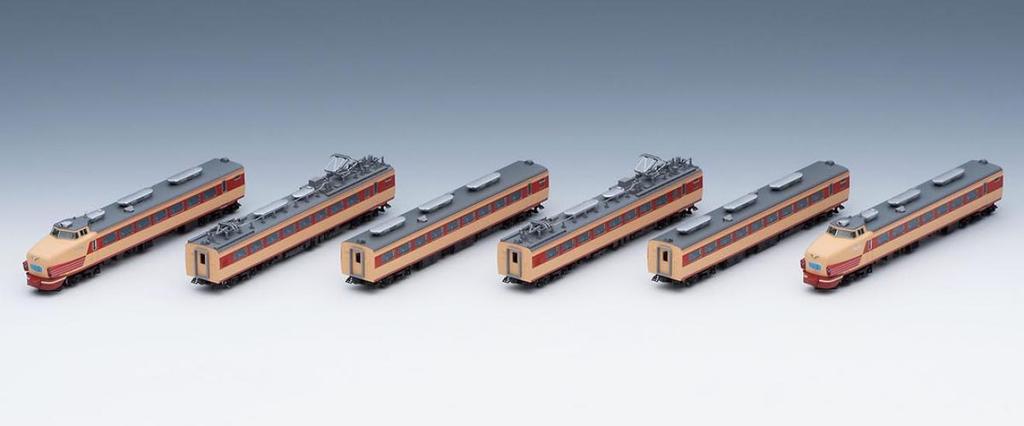 TOMIX N Gauge JNR 485 Series Hitachi Basic Set 98825 Модель Железнодорожного Поезда