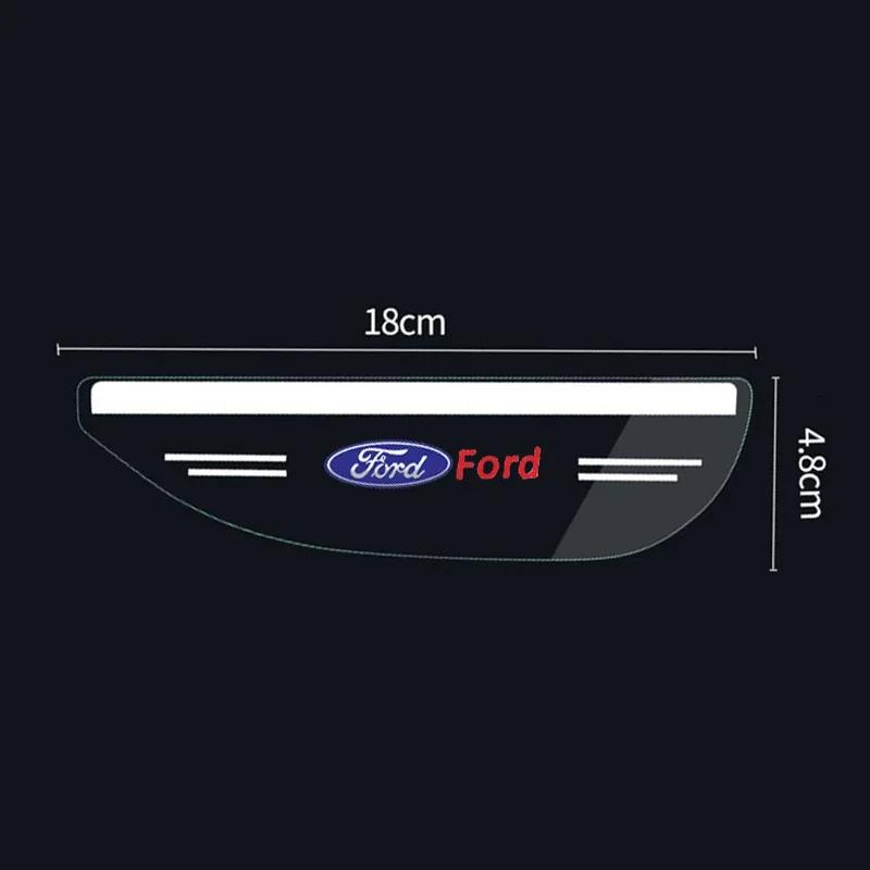 Car Rearview Mirror Eyebrow Rain Cover Sticker for Ford Fiesta Mk7 Fusion Explorer Galaxy Focus Ranger Mondeo Mk4 Kuga Transit GMSBD1