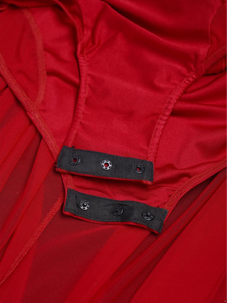 Костюм для лирического выступления для девочек, круглый вырез, дизайн с вырезами, пэчворк по бокам, асимметричное танцевальное платье из прозрачной сетки