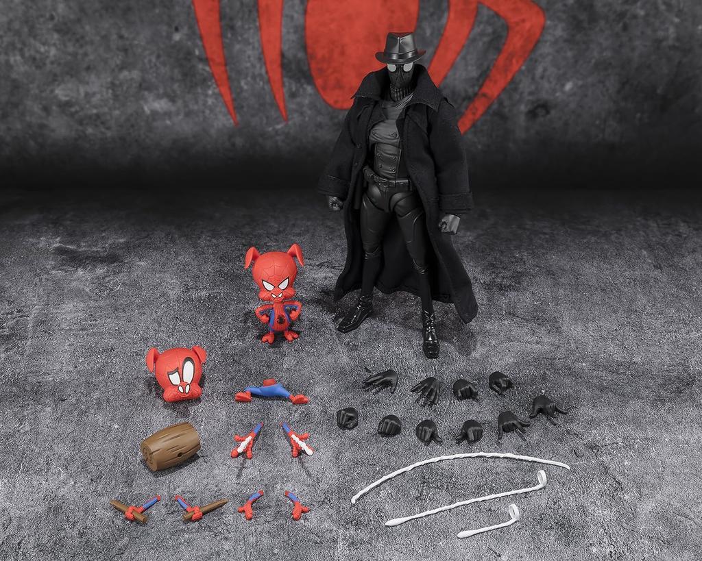 TAMASHII NATIONS Across the Noir Action Figures - Spider-Man Spider-Verse - Spider-Man & Spider-Ham S.H.Figuarts
