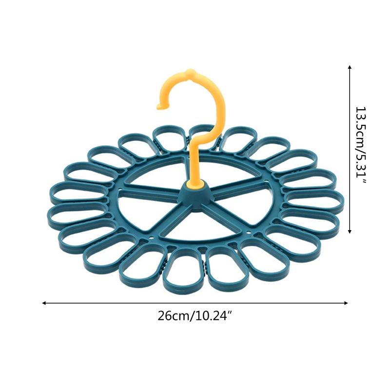 Круглая сушилка, вращающаяся вешалка для белья, стойка для хранения, 20 зажимов, вешалка для нижнего белья, носков, галстуков, детских нагрудников