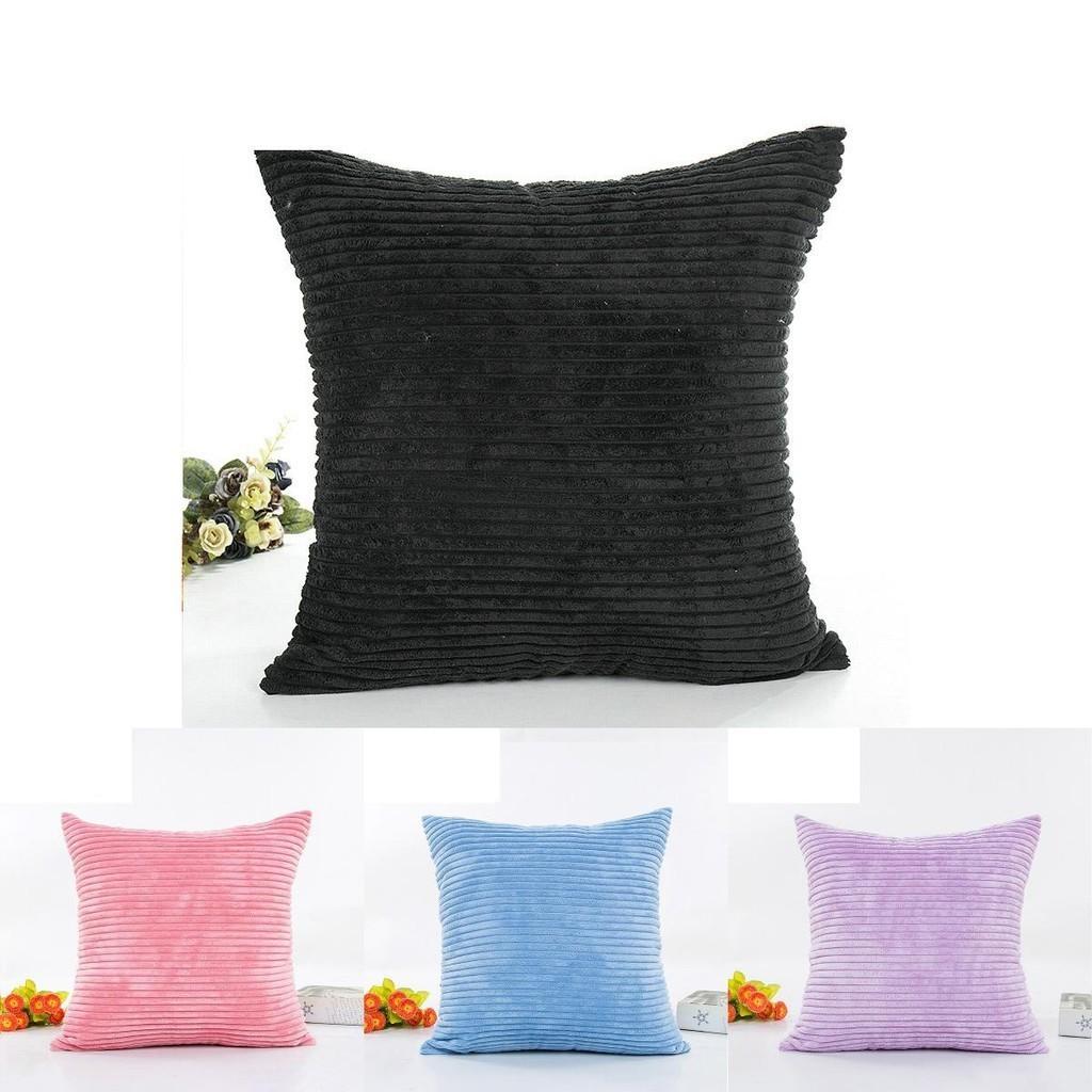 Cozy Supersoft Striped Corduroy Cushion Cover For Your Stylish Sofa
