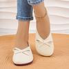 Fashion Flat Shoes Women Ballerinas Round Toe Bowtie Slip On Ballet Flats Lazy Loafers Moccasins Ladies Casual Flats Shoes 2025