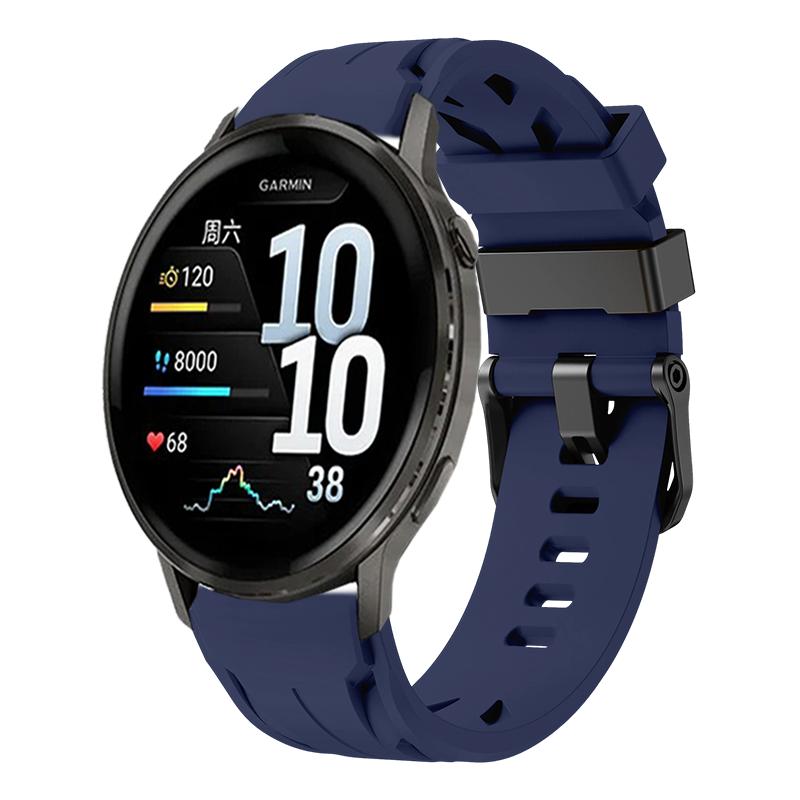 Силиконовый ремешок 22 мм для спортивных часов Garmin Venu 4 45 мм Совместим с Garmin Venu3 Venu2 Forerunner 570(47мм)/265/255