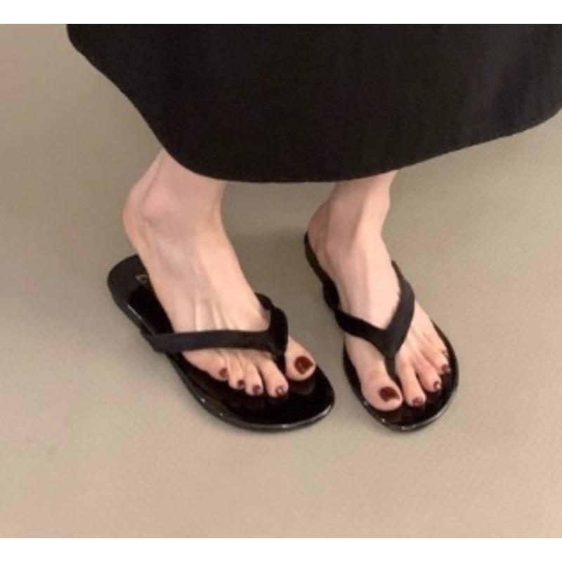 Мода Новый Стиль Модные с Конфетным Цветом Женские Шлепанцы Вьетнамки Женские Пляжные Противоскользящие Шлепанцы Сандалии Пляжные Тапочки Большой Размер