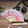 1 шт. Модный шелковый классический складной бамбуковый веер ручной веер Свадебные украшения вечерние