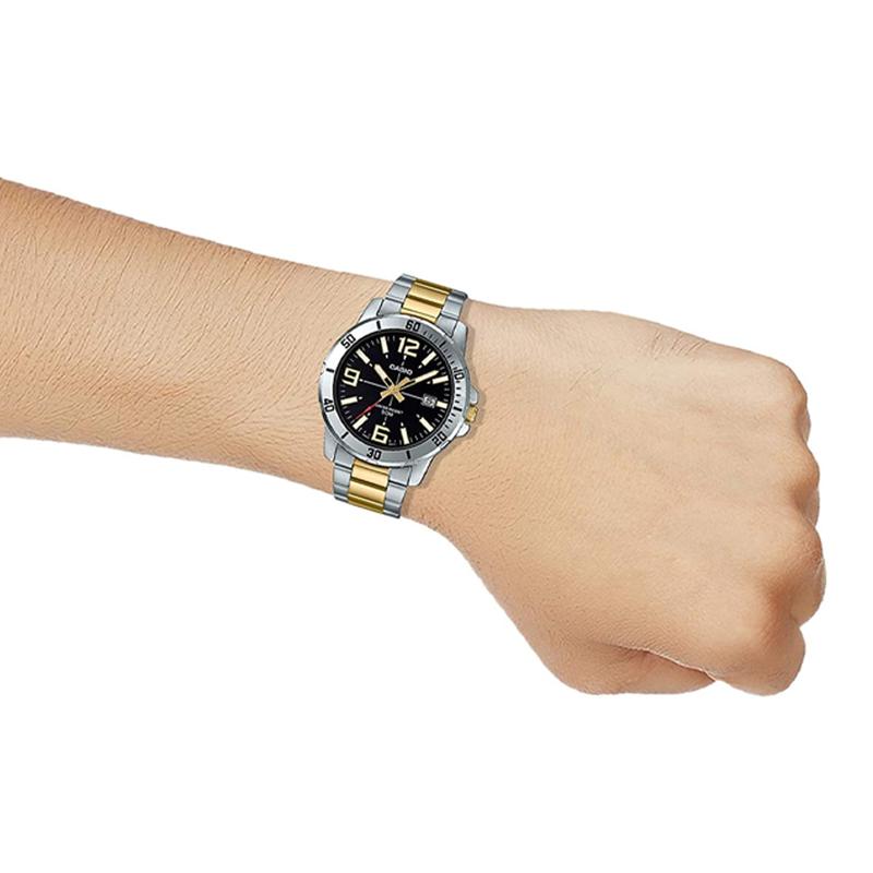 Casio Рыба-меч Сердце Океана Business Casual Классический Указатель Отображение Даты Водонепроницаемый Кварцевый Механизм Мужские MTP-VD01SG-1B Японские и Корейские