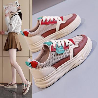 Летняя Новинка Женские Балетки Роскошные Сетчатые Дышащие Повседневные Туфли Легкие Смешанные Цвета Женская Спортивная Обувь Кроссовки Tenis Mujer